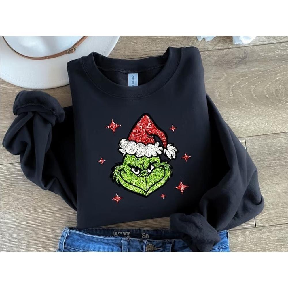 Grinch Christmas Sweatshirt Grinch Sweatshirt Christmas Sweatshirt